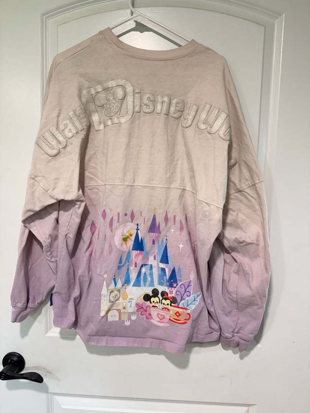 Disney Parks Spirit Jersey Joey Chou Castle Magic Kingdom Size L Pink
